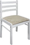 vidaXL - Eetkamerstoelen - 2 - st - massief - rubberwood - en - fluweel - wit