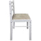 vidaXL - Eetkamerstoelen - 2 - st - massief - rubberwood - en - fluweel - wit