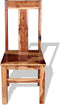 vidaXL - Eetkamerstoelen - 2 - st - massief - sheeshamhout