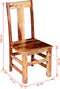 vidaXL - Eetkamerstoelen - 2 - st - massief - sheeshamhout