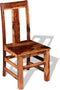 vidaXL - Eetkamerstoelen - 2 - st - massief - sheeshamhout
