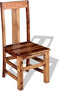 vidaXL - Eetkamerstoelen - 2 - st - massief - sheeshamhout