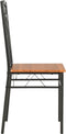 vidaXL - Eetkamerstoelen - 2 - st - MDF - bruin