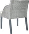 vidaXL - Eetkamerstoelen - 2 - st - met - kussens - natuurlijk - rattan - grijs