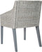 vidaXL - Eetkamerstoelen - 2 - st - met - kussens - natuurlijk - rattan - grijs