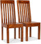 vidaXL - Eetkamerstoelen - 2 - st - modern - hout - met - honingafwerking