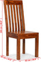 vidaXL - Eetkamerstoelen - 2 - st - modern - hout - met - honingafwerking