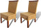 vidaXL - Eetkamerstoelen - 2 - st - natuurlijk - rattan - bruin
