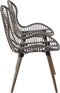 vidaXL - Eetkamerstoelen - 2 - st - natuurlijk - rattan - bruin