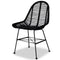 vidaXL - Eetkamerstoelen - 2 - st - natuurlijk - rattan - zwart