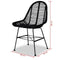 vidaXL - Eetkamerstoelen - 2 - st - natuurlijk - rattan - zwart