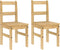 vidaXL - Eetkamerstoelen - 2 - st - Panama - 40x46x90 - cm - grenenhout