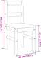 vidaXL - Eetkamerstoelen - 2 - st - Panama - 40x46x90 - cm - grenenhout - grijs