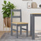 vidaXL - Eetkamerstoelen - 2 - st - Panama - 40x46x90 - cm - grenenhout - grijs