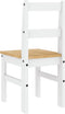 vidaXL - Eetkamerstoelen - 2 - st - Panama - 40x46x90 - cm - grenenhout - wit