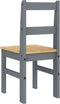 vidaXL - Eetkamerstoelen - 2 - st - Panama - 40x46x90 - cm - grenenhout - grijs