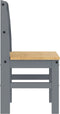 vidaXL - Eetkamerstoelen - 2 - st - Panama - 40x46x90 - cm - grenenhout - grijs