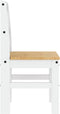 vidaXL - Eetkamerstoelen - 2 - st - Panama - 40x46x90 - cm - grenenhout - wit