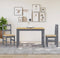 vidaXL - Eetkamerstoelen - 2 - st - Panama - 40x46x90 - cm - grenenhout - grijs