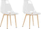 vidaXL - Eetkamerstoelen - 2 - st - PET - transparant