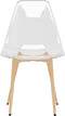 vidaXL - Eetkamerstoelen - 2 - st - PET - transparant