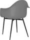 vidaXL - Eetkamerstoelen - 2 - st - PP - grijs