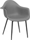 vidaXL - Eetkamerstoelen - 2 - st - PP - grijs