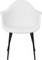 vidaXL - Eetkamerstoelen - 2 - st - PP - wit