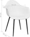 vidaXL - Eetkamerstoelen - 2 - st - PP - wit