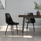 vidaXL - Eetkamerstoelen - 2 - st - PP - zwart