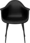 vidaXL - Eetkamerstoelen - 2 - st - PP - zwart