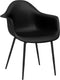 vidaXL - Eetkamerstoelen - 2 - st - PP - zwart