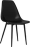 vidaXL - Eetkamerstoelen - 2 - st - PP - zwart