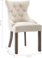 vidaXL - Eetkamerstoelen - 2 - st - stof - beige