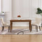 vidaXL - Eetkamerstoelen - 2 - st - stof - beige
