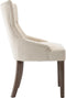 vidaXL - Eetkamerstoelen - 2 - st - stof - beige