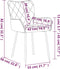 vidaXL - Eetkamerstoelen - 2 - st - stof - blauw