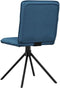vidaXL - Eetkamerstoelen - 2 - st - stof - blauw