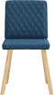 vidaXL - Eetkamerstoelen - 2 - st - stof - blauw