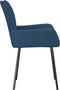 vidaXL - Eetkamerstoelen - 2 - st - stof - blauw