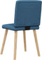 vidaXL - Eetkamerstoelen - 2 - st - stof - blauw