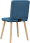 vidaXL - Eetkamerstoelen - 2 - st - stof - blauw