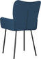 vidaXL - Eetkamerstoelen - 2 - st - stof - blauw