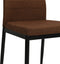 vidaXL - Eetkamerstoelen - 2 - st - stof - bruin