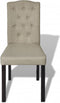 vidaXL - Eetkamerstoelen - 2 - st - stof - camel