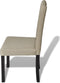 vidaXL - Eetkamerstoelen - 2 - st - stof - camel