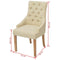 vidaXL - Eetkamerstoelen - 2 - st - stof - crème