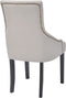 vidaXL - Eetkamerstoelen - 2 - st - stof - crèmegrijs