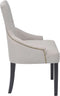 vidaXL - Eetkamerstoelen - 2 - st - stof - crèmegrijs