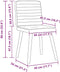 vidaXL - Eetkamerstoelen - 2 - st - stof - crèmekleurig